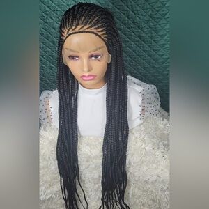 Elegant Black Braided Wig